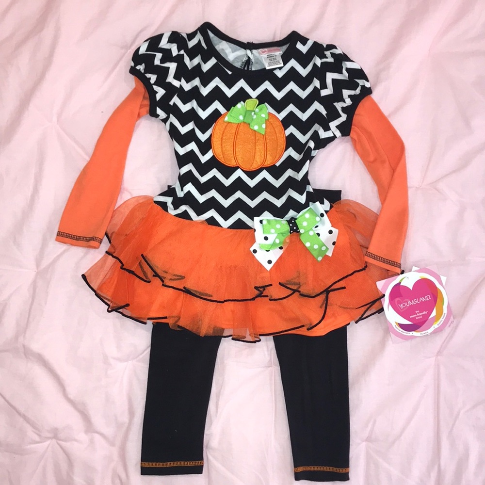 Halloween Pumpkin 2 Piece Set Girl’s 4T